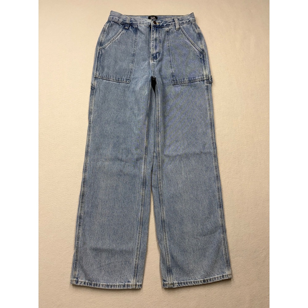 Simple Society Carpenter Jeans Women 9/29 Light Blue 20682P-31L Y2K Wide Leg